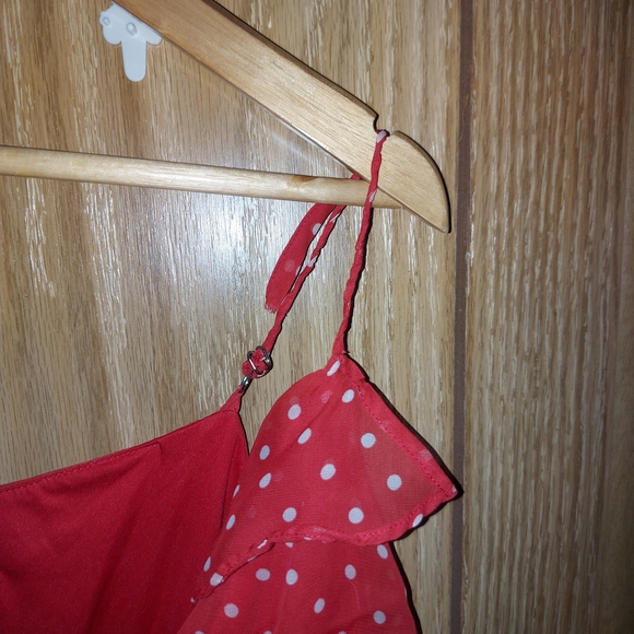 Forever 21 Red Polka Dot Mini Dress - Picture 4 of 6